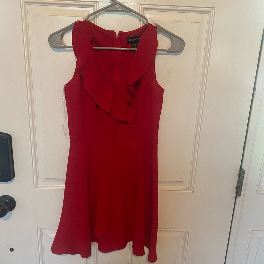 red dress
